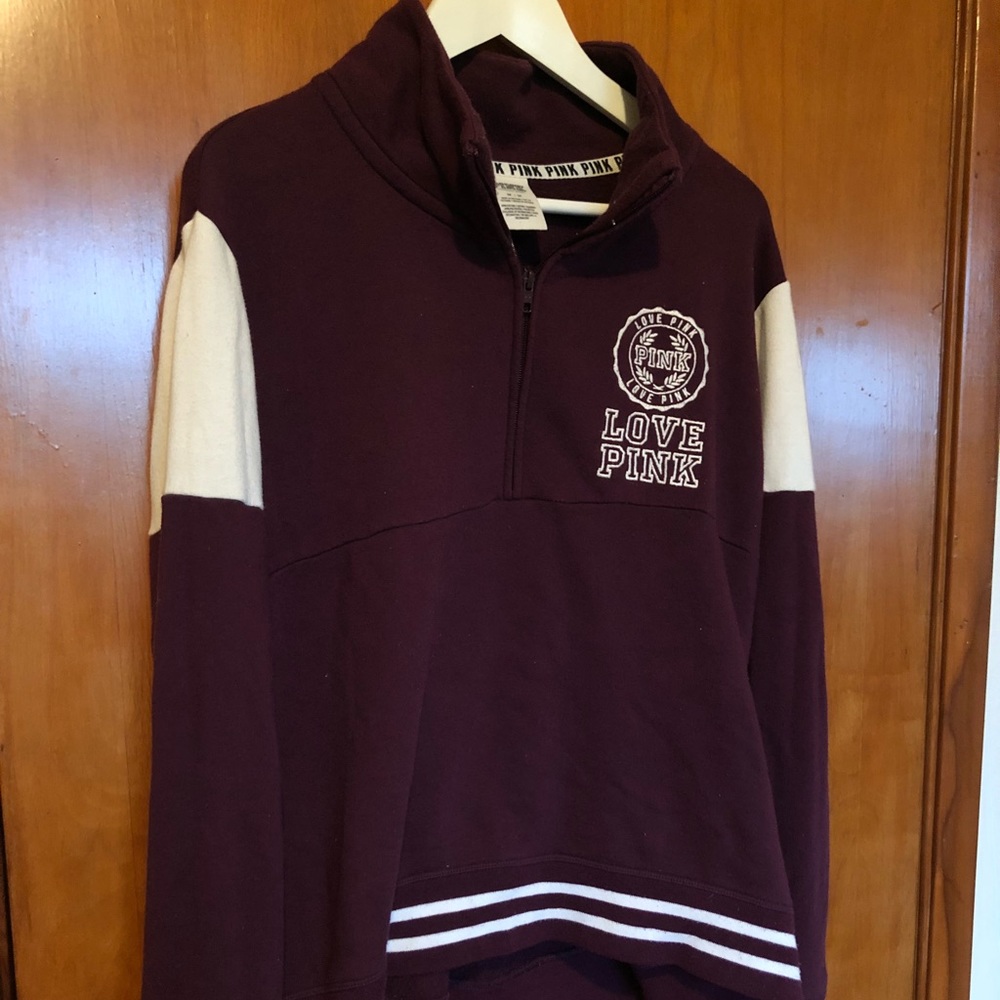 VS PINK Half Zip Pull Over